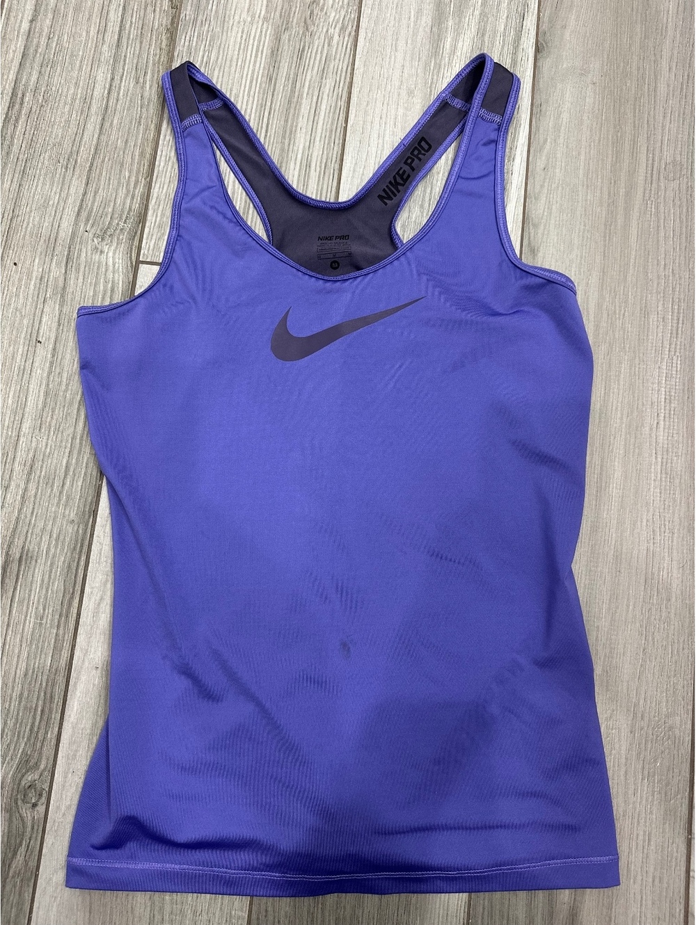 Nike Pro Purple Racerback Tank Top Medium